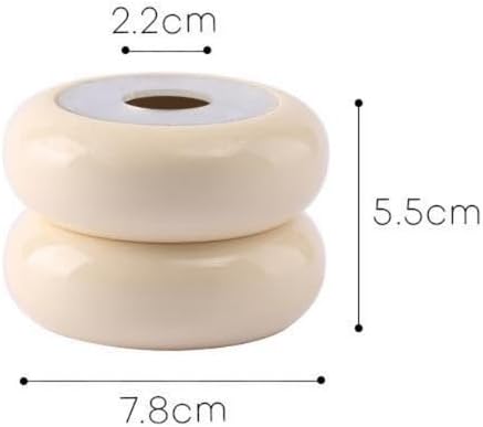 Incense Holder Modern Minimalist Circular Incense Stick Burner for Cones or Sticks for Yoga & Meditation, Enhance Atmosphere,Ceramic Ash Catcher Milky White - Image 7