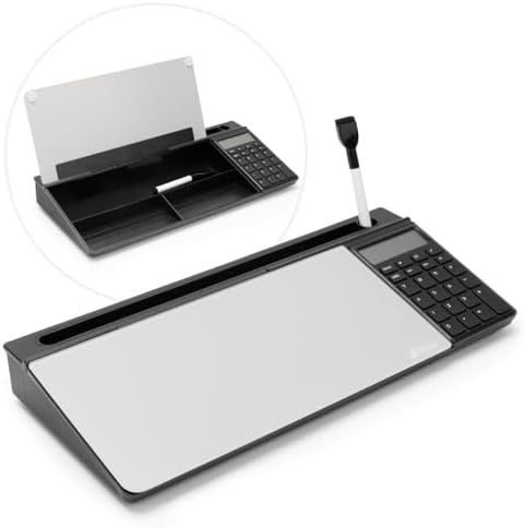 Varhomax Glass Desk Whiteboard with Calculator by Varhomax