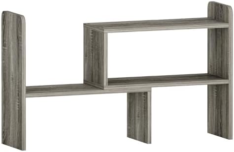 Free Combination Wood Office Desk Organization, Flexible Assembly Desk Top Organizer Shelf, Vertical File Organizer for Office, Classroom, Dorm, Gray by VPSMATHOME