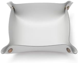 Canvas Storage Tray Cotton Key Catchall Stylish Organizer for Small Items Lightweight Design (Gray,Small) by YONBEN