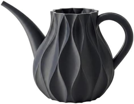 Indoor Watering Can for Houseplants, Modern Minimalist Plant Watering Can with Precision Spout, Decorative Small Medium Large Sizes (Graphite Black, Small) by Handmade