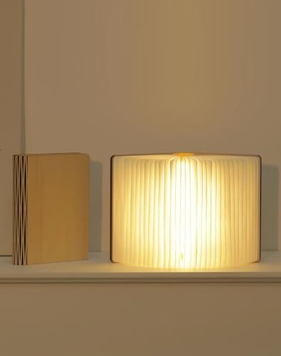 5.7 in Wooden Book Lamp, Book Lovers Gifts,Teacher Appreciation Gifts by ZBOLE