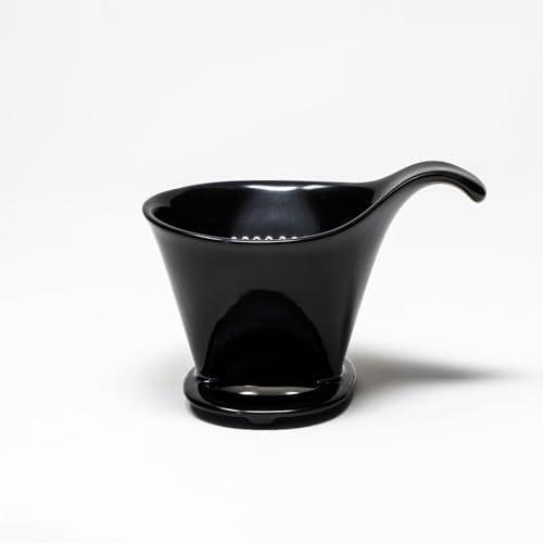 ZERO JAPAN - Bee House Pour Over Coffee Dripper - Ceramic Coffee Maker with Elegant Peek Hole, Drip Cone Brewer Coffee Gifts, Brewing Accessories - Black, Standard Size - Image 7