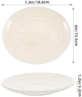 Ceramic Jewelry Tray for Rings, Keys, and Trinkets White - Image 2