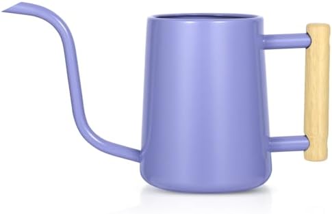 Watering Can Indoor Plants, 35 oz/1000 ml Metal Stainless Steel Watering Can Pot with Long Spout for Indoor House Plants Bonsai Outdoor Garden Flower Decorative (Purple) by Unknown