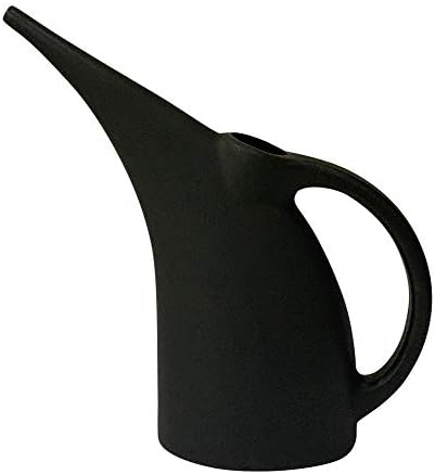 KP Kool Products Watering Can 1/2 Gallon - Small Watering Can for Indoor Plants - Outdoor Watering Can - Black Plant Waterer - Plastic Watering Can for Garden - 1 Pack by KOOLPRODUCTS