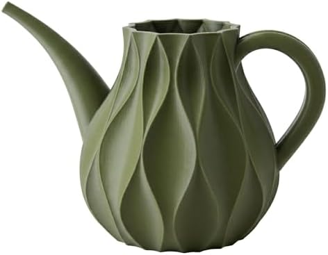 Indoor Watering Can for Houseplants, Modern Minimalist Plant Watering Can with Precision Spout, Decorative Small Medium Large Sizes (Olive Green, Large) by Handmade