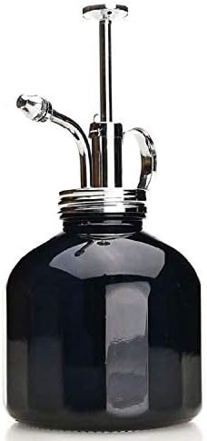 Plant Mister- Black Color Glass Bottle & Brass Sprayer (Chrome) - Image 5