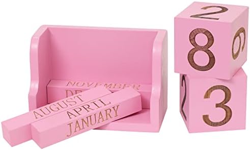 Wooden Perpetual Calendar,Desk Calendar Block,Office Desk Decor Accessories - Image 3