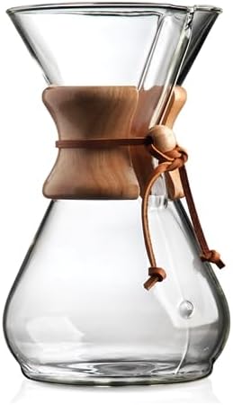 Chemex Pour-Over Glass Coffeemaker - Classic Series - 8-Cup - Exclusive Packaging by CHEMEX%C2%AECoffeemakers