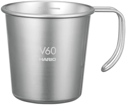 Hario Outdoor V60 Stacking Mug, 320ml Silver by Hario