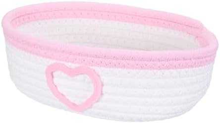 uxcell Rectangular Rope Basket 10x5.9x3.1inch Small Woven Baskets by uxcell