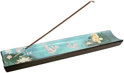 Ceramic Incense Holder, Ash Catcher Tray, Minimalist Oriental Decor by Unknown