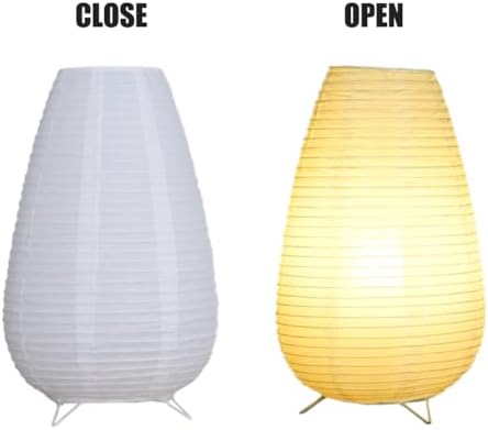 Small Table Lamp, Cute Paper Lamp, Ambient Lighting Lamp, Cozy Bedside Lamp, Minimalist Warm Glow Light for Bedroom Living Room Kids Room Dorm - Image 5
