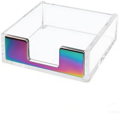 NatSumeBasics Rainbow Sticky Note Holder, Memo Holder Post Note Dispenser by NatSumeBasics