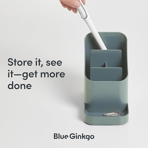 BLUE GINKGO Pen Holder, Desk Organizer, Green, Made in Korea - Image 4