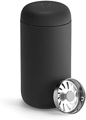 Fellow 12 oz Carter Move Travel Mug - Vacuum-Insulated Stainless Steel Travel Coffee Mug - Coffee Tumbler with Ceramic Interior and Splash Guard - Matte Black by Unknown