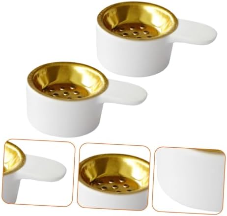 2pcs Ceramic Incense Burner Handheld Desktop Censer Ornament Modern Minimalist Incense Holder for Meditation Yoga Bedroom Study Decor - Image 5