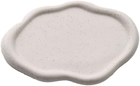 Ceramic Jewelry Tray, Ceramic Jewelry Cloud Plate Decorative Tray Trinket Dish Cute Room Decor for Rings Earrings Necklace Organizer (White Oval) - Image 5