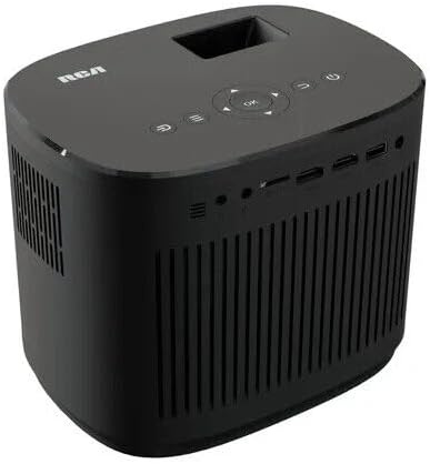 RCA 720P Home Theater Projector, 1280 x 720 (720P), 4" LCD technology, 120 ANSI lumens, 32" to 140" (diagonal), 2 x HDMI - RPJ181-BLACK