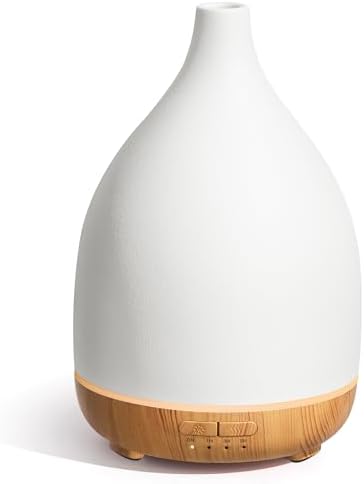 InnoGear 300ml Ceramic Essential Oil Diffuser, Diffusers for Home, Yellow by InnoGear