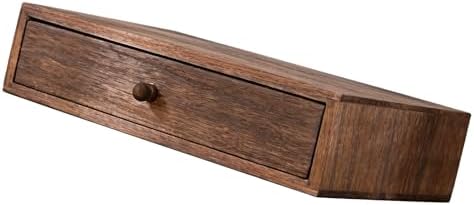 Sturdy Wood Multiple Compartment Storage Tray for Tidying Workspaces Wood Desktop Planner by Unknown