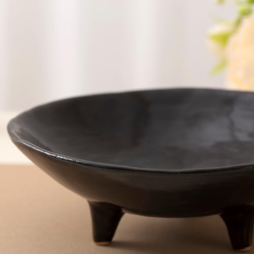 6" Decorative Bowl, Multi-Purpose Black Decorative Bowls for Keys, Candy and Home Decor, Small Ceramic Bowl - Image 4