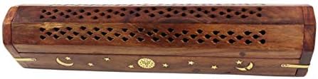 COTTON CRAFT Sheesham Wood Incense Burner Holder - Set of 2 Incense Burners - Image 4