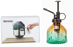 Plant Mister in Glass 200ML, Small Spray Bottle with Plastic Top Pump, Fine Mist Decorative Sprayer Tiny Watering Can Gift for Indoor Outdoor Succulent House Plant (Brown Green Gradient) - Image 4