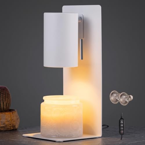 MOAFINA White Candle Warmer Lamp with Timer,Height Adjustable Dimmable by MOFINA