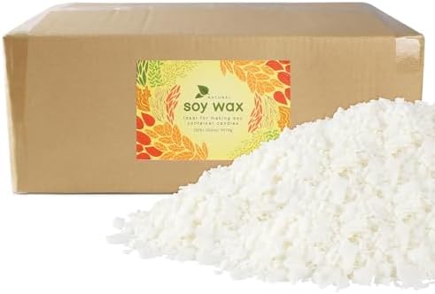WREXCS 20 lb White Soy Wax DIY Candle Making（Flakes & Soft）,No additives and Pure，Perfect for Your DIY Projects by Unknown