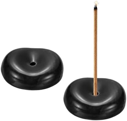 uxcell 2Pcs Ceramic Incense Holder Stick Incense Burner Holder Black by uxcell