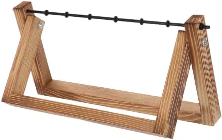 LALAFINA Wood Vase Stand with 3 Vases, Solid Wooden Propagation Holder by LALAFINA