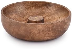 EDHAS Incense Burner Stick Holder Bowl, Ash Catcher Bowl for Home Décor, Meditation, Yoga (5" x 5" x 1.5") - Image 2