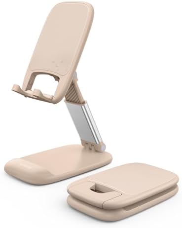 Lamicall Khaki Phone Holder for Desk, Cellphone Stand by Lamicall