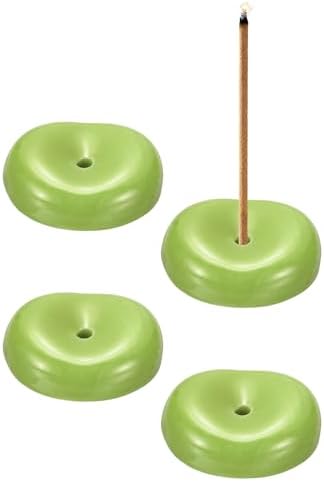 uxcell 4Pcs Ceramic Incense Holder Stick Incense Burner Holder Green by uxcell
