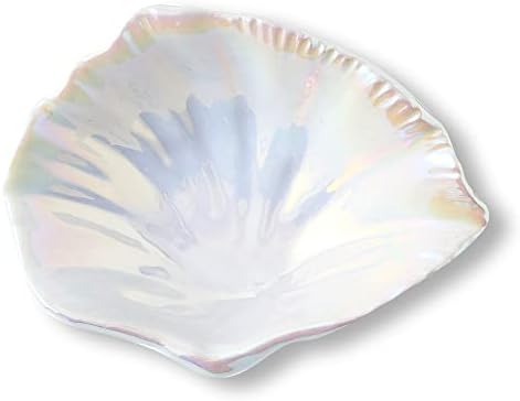 Ceramic Shell Jewelry Tray,Ring Holder,Trinket Dish,5.75 Inch by MisijuerCeamic