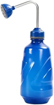 450ML Small Watering Can, 2 in 1 Spray Head for Indoor Plants, Blue by ANGAR