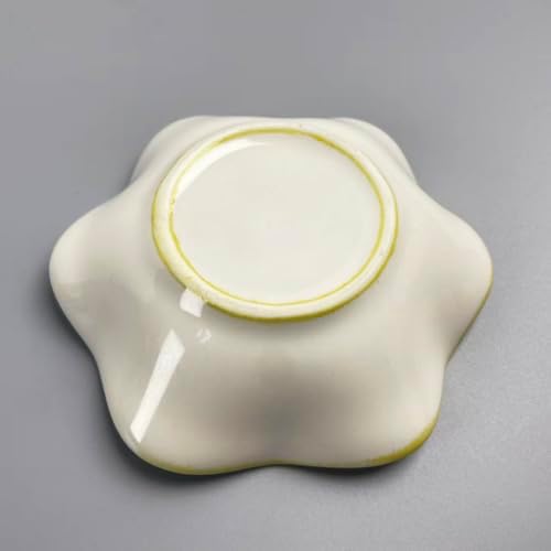 Jewelry Dish Tray - Ceramic Trinket Tray for Rings, Keys, Earrings | Decorative Key Bowl for Women, Gift for Friends, Sisters, Daughter, Mother, Lotus leaf shap, Jewelry Trays (Milky White) - Image 5