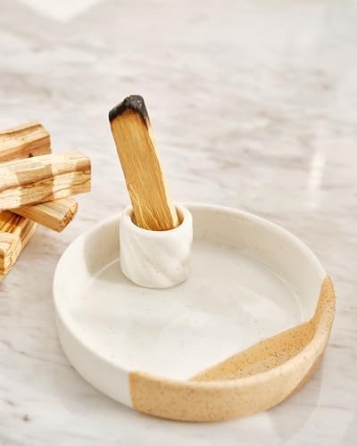 Palo Santo Holder, Incense Holder for Palo Santo Sticks, Ceramic Incense Burner, Scent Wood Stand and Ash Catcher, Simple, Sturdy and Well Made - Image 2