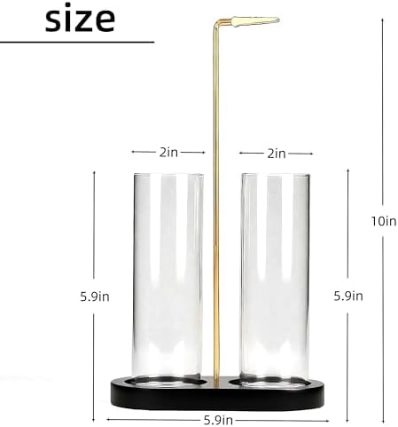 Glass Incense Holder, Black Incense Sticks Burner Holder with Storage,Hang Upside Down Incense Holder for Sticks with Ash Catcher for Meditation Yoga Spa Room (Black) - Image 2