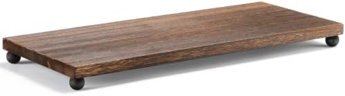 Amyhill Wood Pedestal Stand Riser Decor,Classic,Dark Brown,22 X 9 Inch by Amyhill