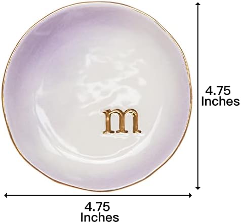 COLLECTIVE HOME - Ceramic Jewelry Tray, Decorative Trinket Dish for Rings Earrings Necklaces Bracelet Watch Keys, Birthday Mother's Day Christmas Gift for Women, 4.75", Colored Surface (M) - Image 5