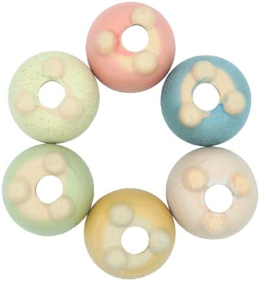 12-Pack 1.6" Wide Round Belly Succulent Pots with Large Drainage Hole - Rustic Morandi Stone Textured Ceramic Planters, Side-Tilted Stable Mini Pots for Air Plants, Fairy Gardens (Slate Blue) - Image 4