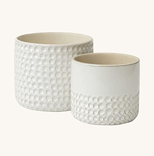 LA JOLIE MUSE Ceramic Plant Pots, Flower Pots for Indoor Plants, Set of 2 - Image 6