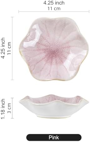 Lotus Leaf Ceramic Jewelry Ring Dish for Women (Pink) - Image 2