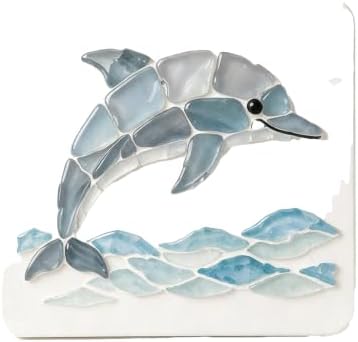 LWLQCZJ Sea Glass Art Kit - DIY Fun Craft Kit for Adults, Beginner Friendly (Dolphin) by Unknown
