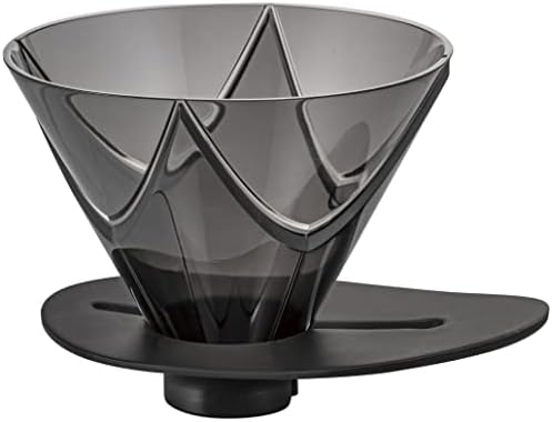 Hario V60 "Mugen" Plastic Coffee Dripper, Size 02, Clear Black by Hario