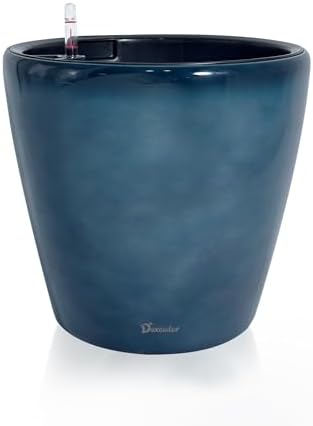 Dexceder 15x14 Self Watering Planter with Wheels (Grayish Green Gradient) by Dexceder