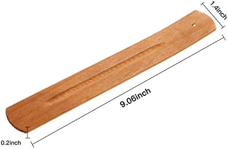 5 Pcs Incense Sticks Holder Incense Burner Ash Catcher, 9 in, Yellow Brown - Image 2